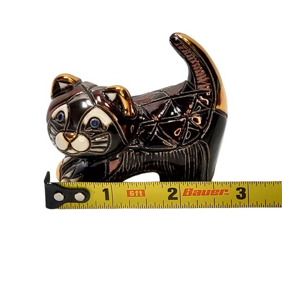 Artesania Rinconada Black Kitten 1715 Rinca Babies Platinum Gold Animalcore - Picture 9 of 12